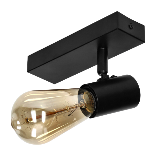 RIO SP1, wall and ceiling light, E27 max. 60W, IP20, black RIO SP1, wall and ceiling light, E27 max. 60W, IP20, black